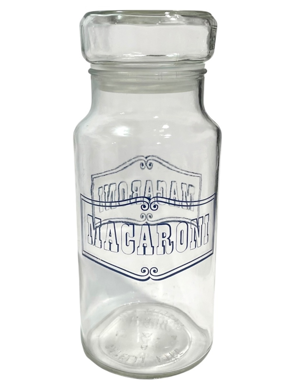 Vintage 1970s Catelli Macaroni Glass Jars with Lid Italian Kitchen Canister